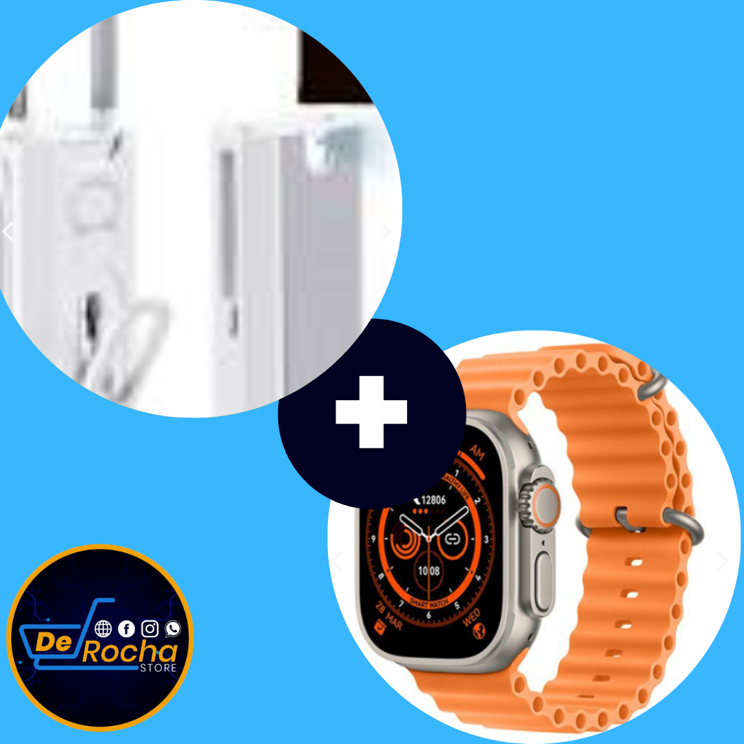 combo smartwatch+limpia celular 9en1